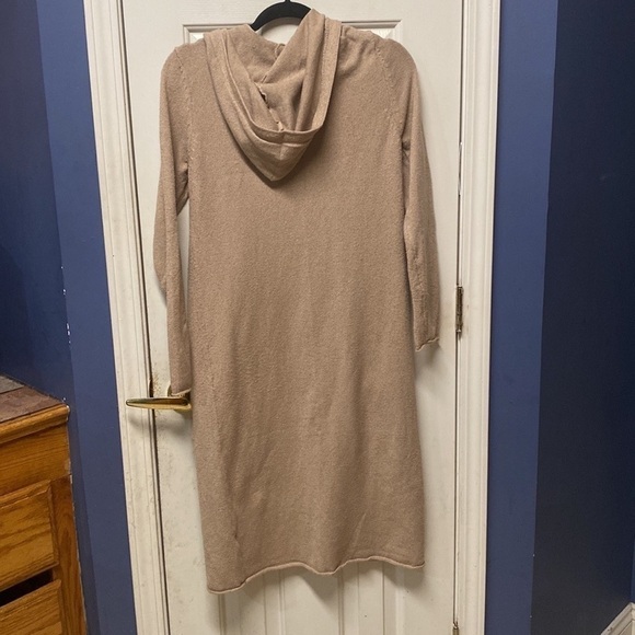 Embossed by Reunited long open front cardigan hoodie size small - Picture 2 of 7